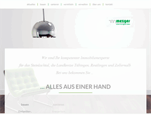 Tablet Screenshot of mezger-haus.de